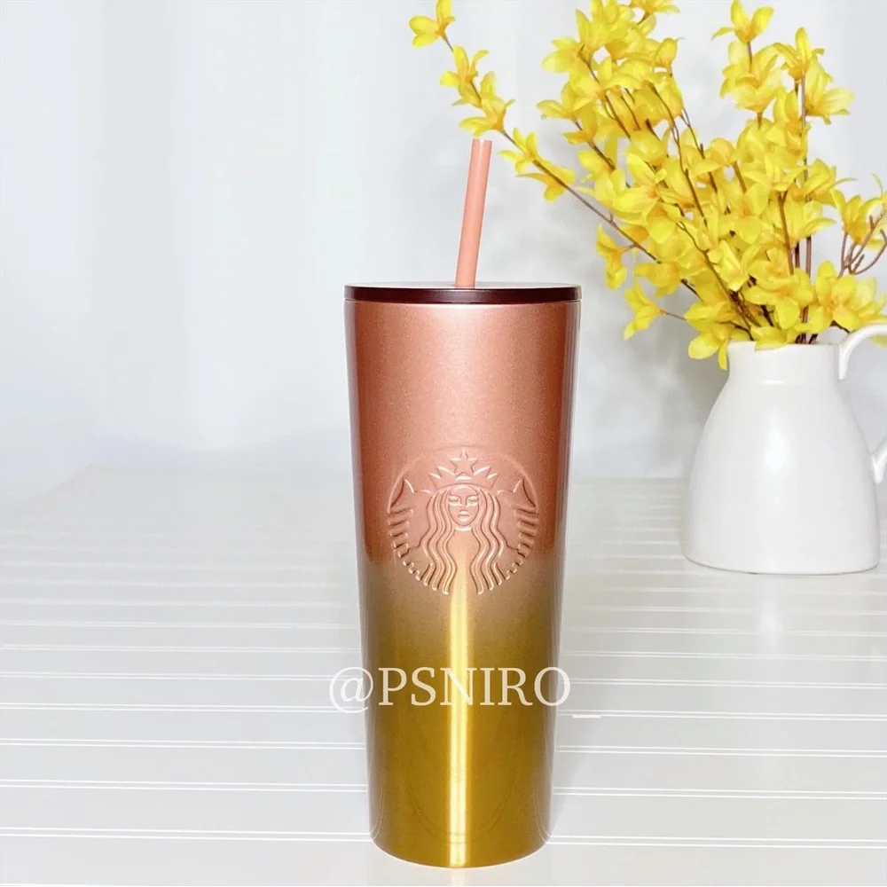 Starbucks Tumbler Rose Gold Cold Cup